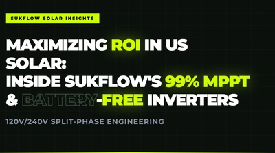Maximizing ROI in US Solar: Inside sukflow&rsquo;s 99% MPPT & Battery-Free Split-Phase Inverters