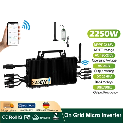 2250W Zero Export Microinverter | Quad Input Power Limiter